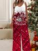 Women's Fashion Jumpsuit, Plus Size Clothing Daily Casual Fashion Wear, Graphic Christmas Printing Design,  Party Parties, Christmas Clothing