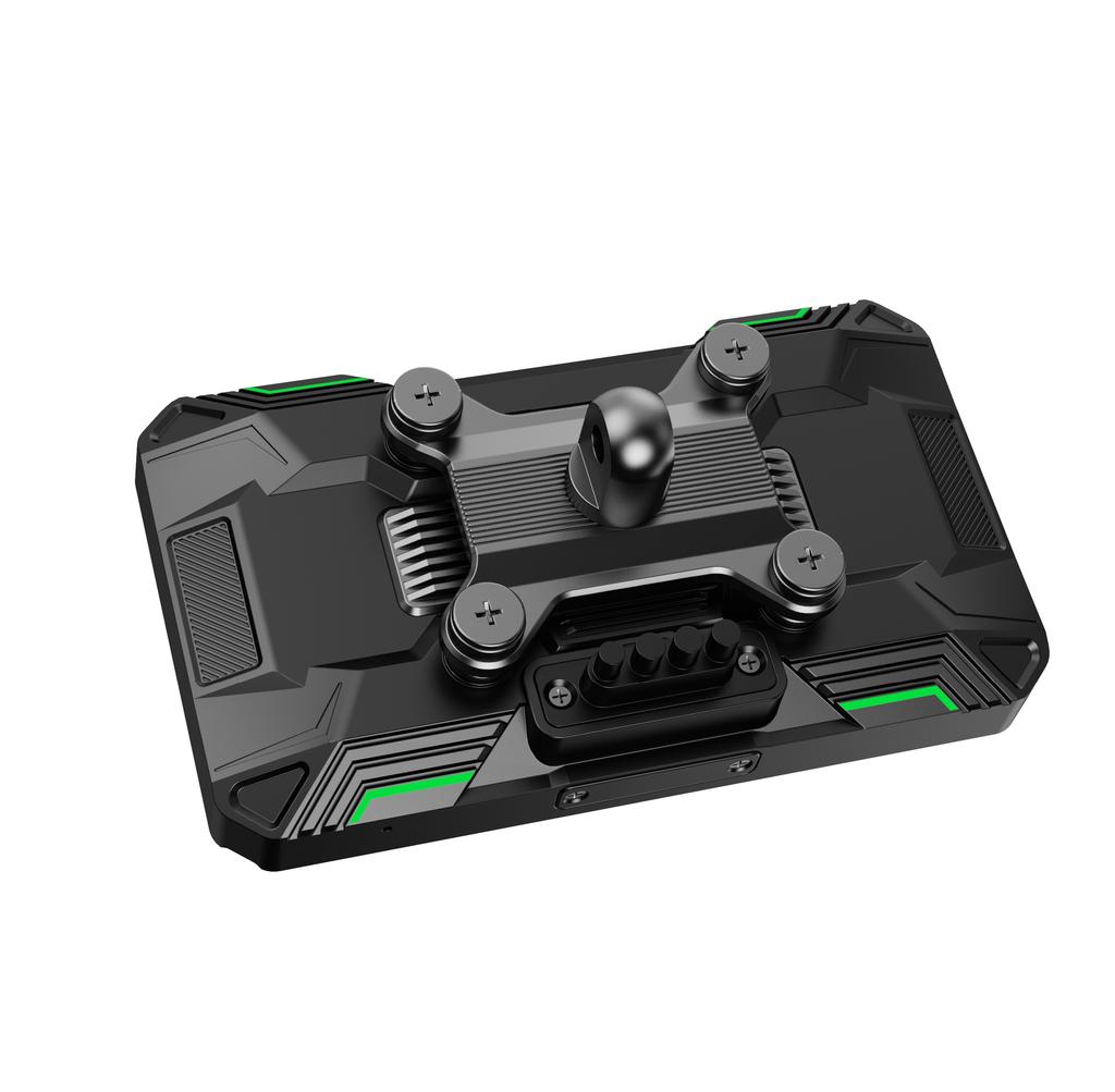 5 Portable Motorcycle GPS Navigator Mirror Link Backup Camera Waterproof Handlebar Mount Worldwide Map Android Auto 1 Year