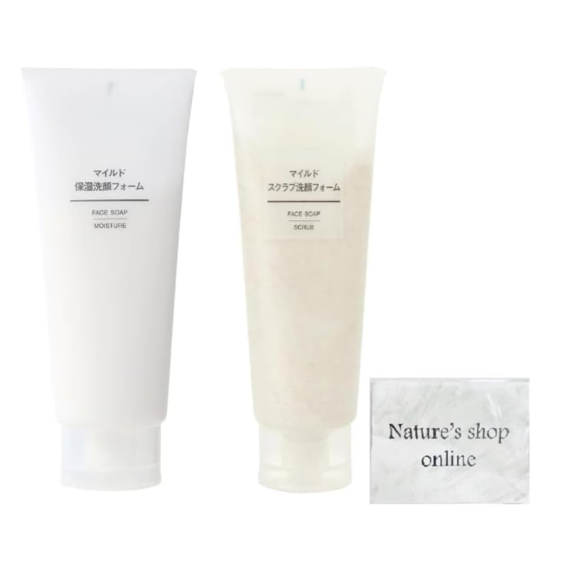 MUJI Мягкая увлажняющая пенка для умывания 200 г Мягкий скраб пенка для умывания 200 г По 1 шт. Набор из 2 шт. с бонусом