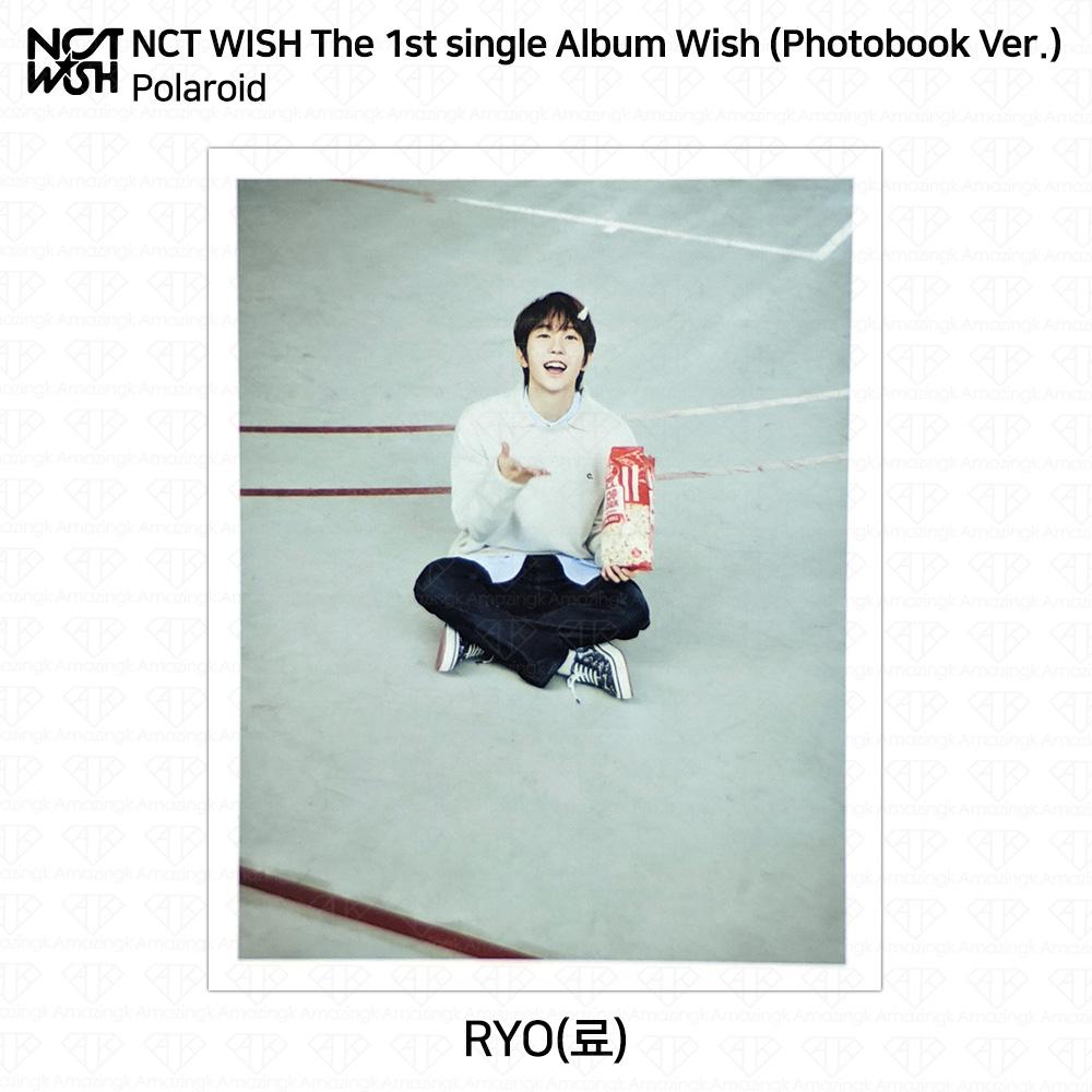 NCT WISH The 1st Single Album WISH Official Photocard Polaroid RIKU YUSHI KPOP