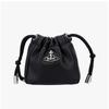 Vivienne Westwood Веганская Био-Зеленая Зернистая Сумка-Мешочек Hillary Micro Bucket Pouch Bag N403
