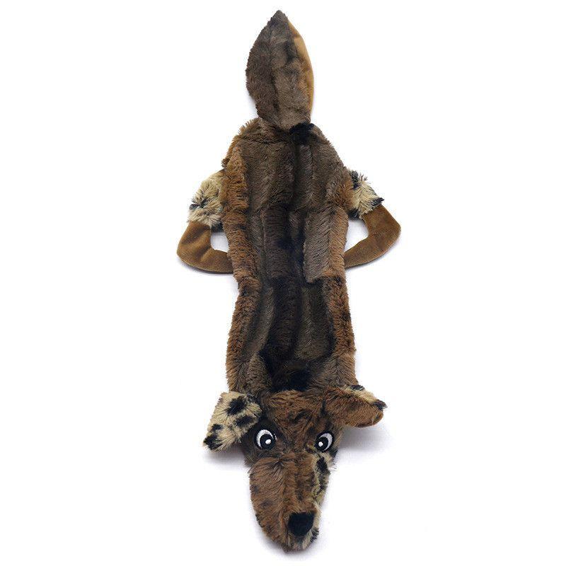 Большие плюшевые игрушки для собак без наполнителя с пищалками, идеально подходящие для щенков в период прорезывания зубов