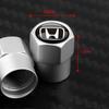 4Pcs/Set Car Wheel Tire Valve Caps Metal Stem Cover Car Accessories For Honda City HR-V Jazz Accord Civic CR-V Fit Mugen Insight