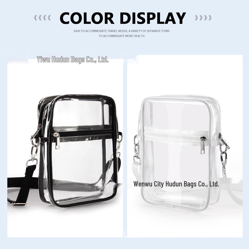 Прозрачная водонепроницаемая ПВХ сумка через плечо
