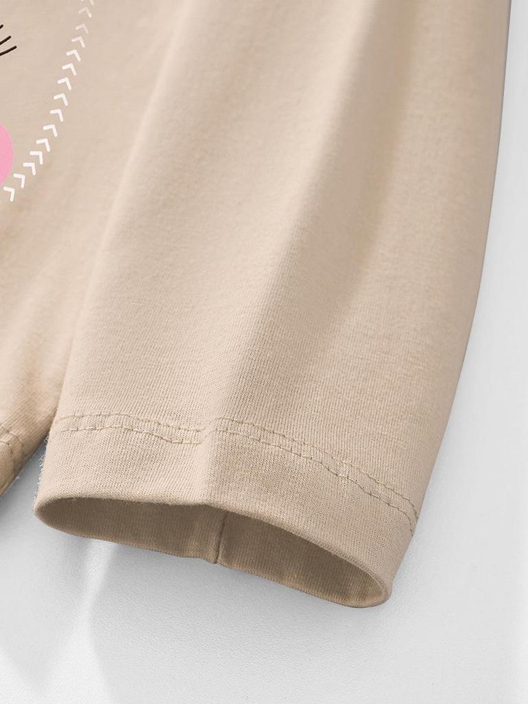 Вязаный топ с длинным рукавом для девочек на осень/зиму 2025 с мультяшным рисунком плюшевого мишки