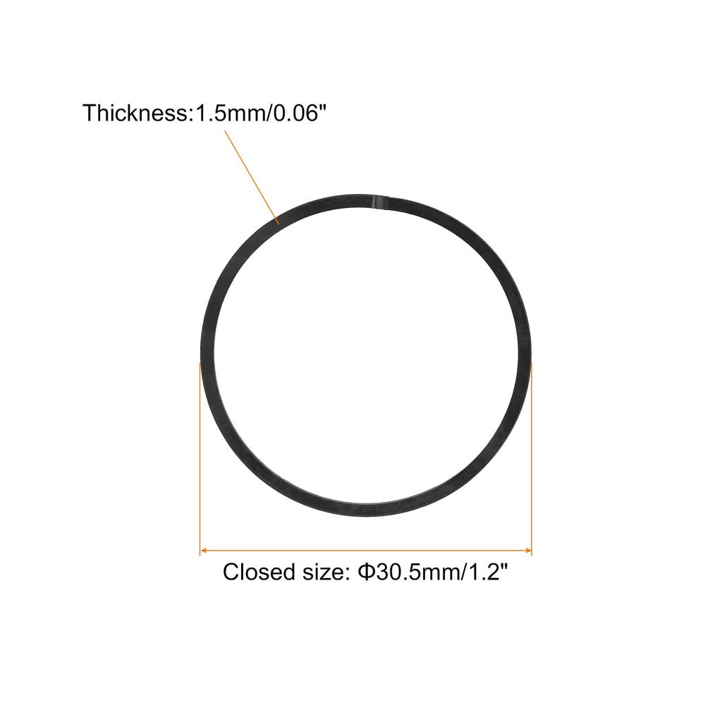 uxcell Комплект поршневых колец из 2 штук 30,5 мм x 1,5 мм Стандартный размер Поршневые кольца Запчасти для бензопилы