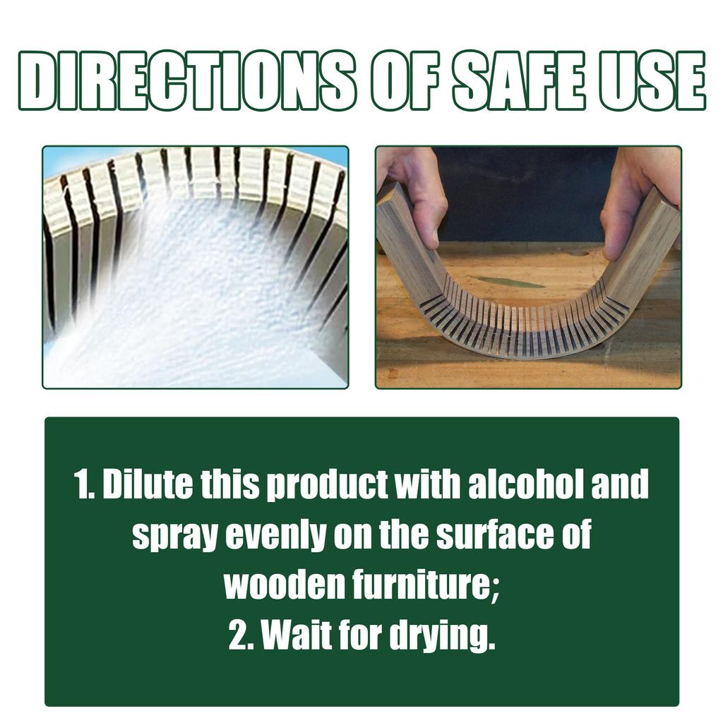 Jue-Fish Wood Furniture Softener Arc-Shaped Wood Craft Production Prevent UV Damage Nourishing Furniture Restoration Wood Soften Liquid