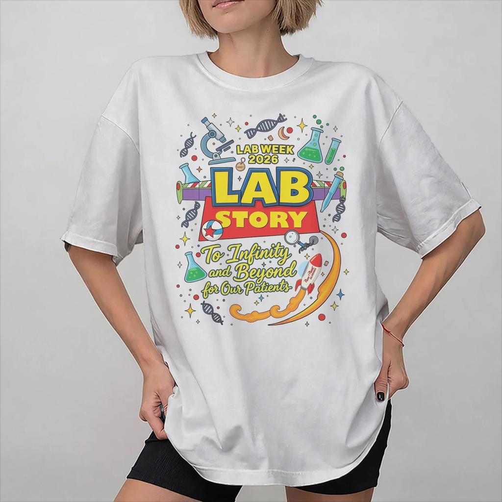 Lab Crew Lab Week 2026 Graphic Printing T Shirt for Unisex Women Cotton Tee Shirt Clothing