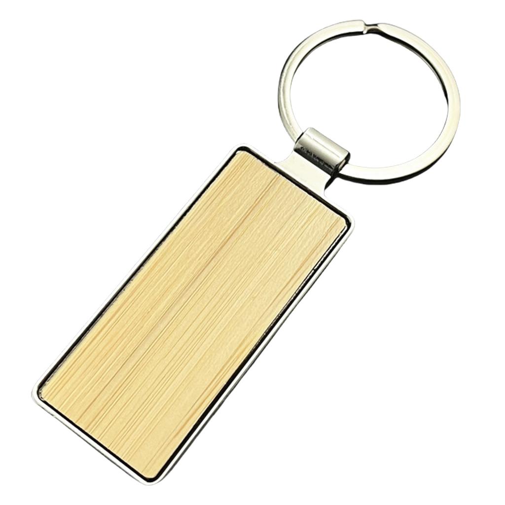 Bamboo Keychain Elegant Pendant for Car Home and Motorcycle Accessories Ornament for Bags Wallets and Backpacks