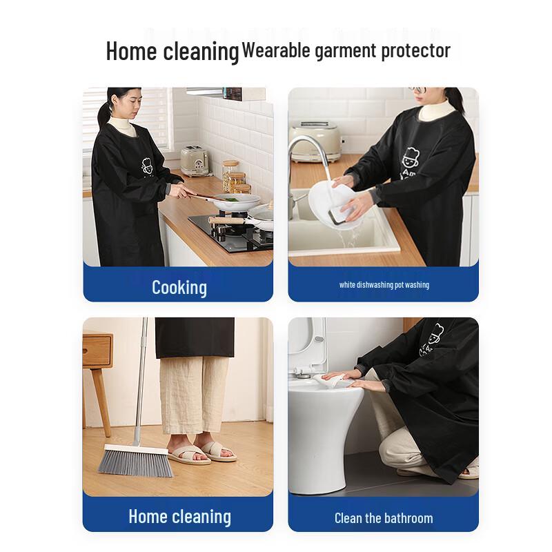 LYNN Водонепроницаемый кухонный фартук с длинными рукавами