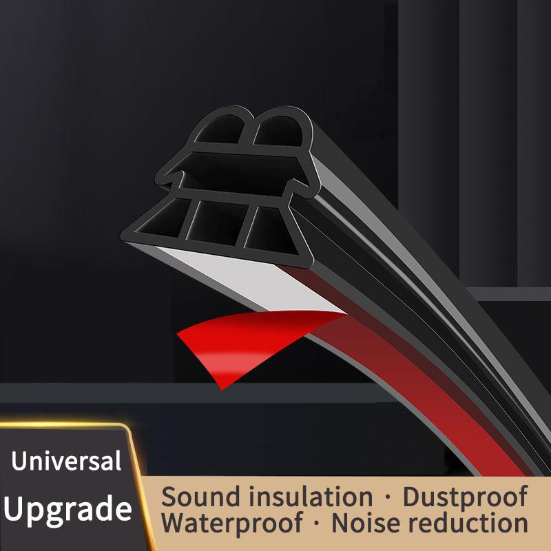 Уплотнительная лента для двери автомобиля, резиновая двухслойная уплотнительная защитная пленка, звукоизоляционные водонепроницаемые уплотнители для двери автомобиля, капот, багажник