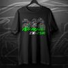 20202025 Модели Япония Ninja ZX25R Мотоцикл Футболка 100% Хлопок Круглый вырез Короткий рукав Летняя Повседневная Мужская Футболка Уличная одежда