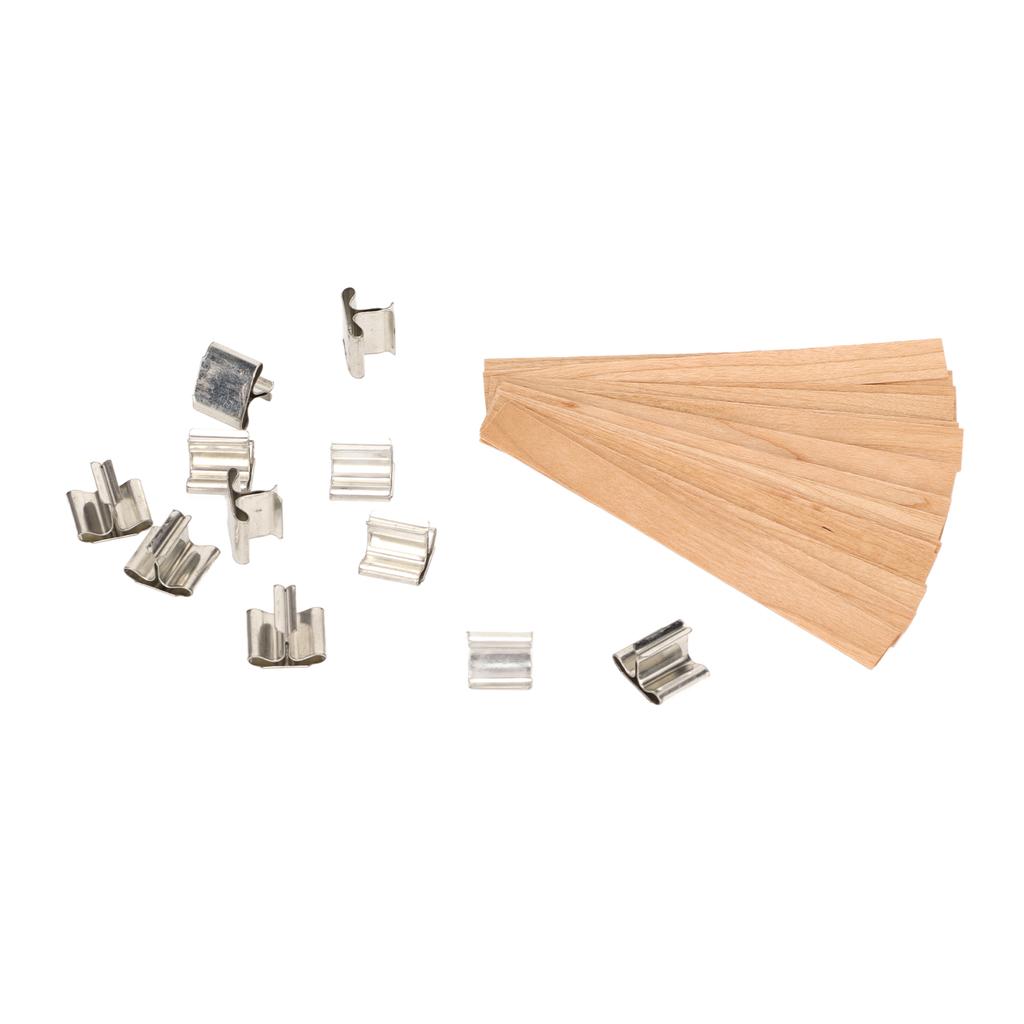 33 шт. деревянные фитили для свечей, ручная работа, разлагаемые экологически чистые бездымные фитили для свечей с основанием для D