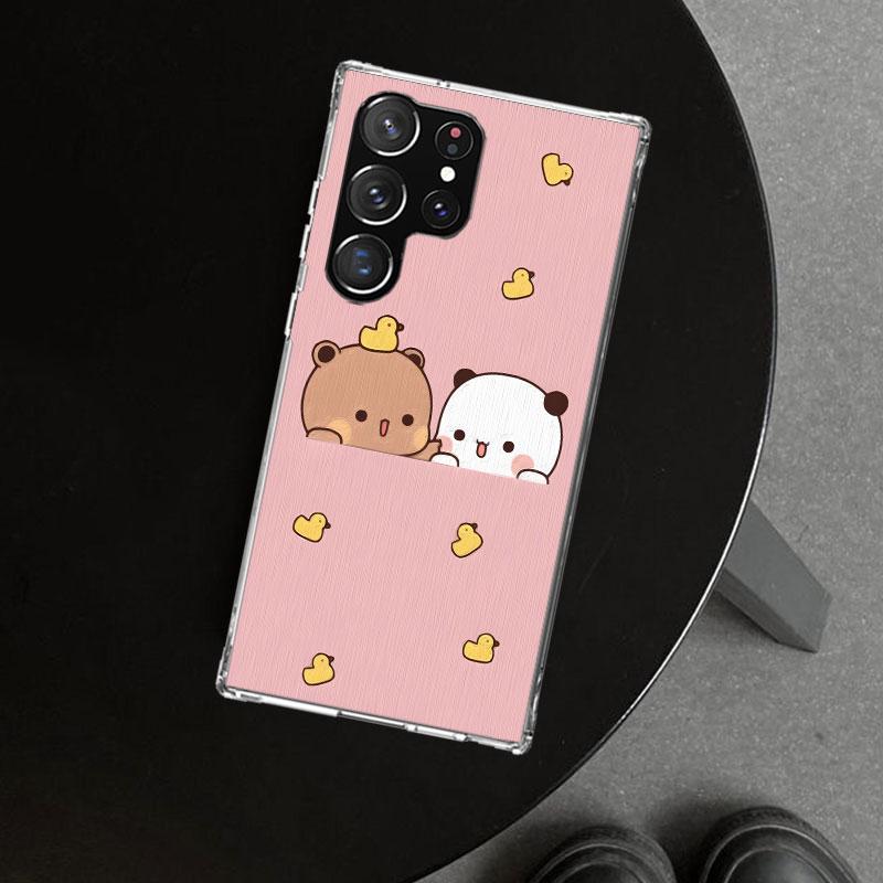 Милый чехол-накладка с персиком и котиком Гома для Samsung Galaxy S26 S25 Edge S24 S23 Ultra S22 Plus S21 FE S20 + Художественный Индивидуальный Fundas G