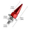 M6 Threaded Tips Screw Car Modified Fasteners Fender Washer Bumper Engine Screws License Plate Aluminium Alloy Bolts