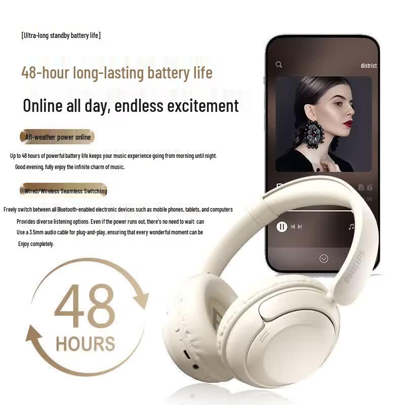 Philips Беспроводные полноразмерные Bluetooth-наушники TAH1120