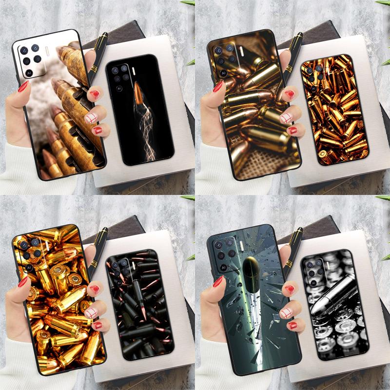 Чехол для телефона с коллажем из военных пуль для Oppo A96 A76 A16 A74 A53 A54 A94 A15 A17 A52 A72 A57S A58 A78 A98 A79