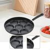 7 Cup Egg Pan Skillet Induction Divided Cooker with Heat Resistant Handle Omelette Nonstick for
