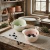 Integrated Drainage Hole Ceramic Berry Washer Self-Rotating Fruit Cleaner  Easy To Clean