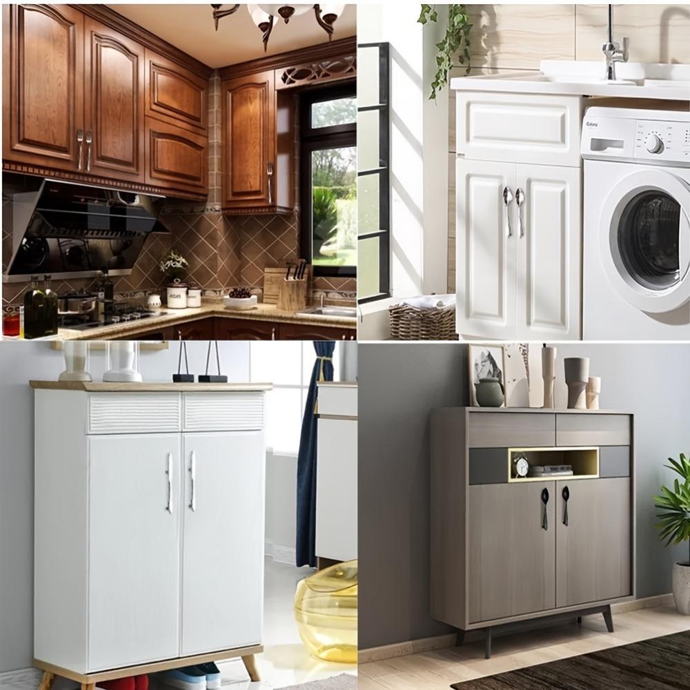 Набор из 3 современных ножей/ложек/вилок для кухонного шкафа, дверная ручка, ручка для ящика шкафа, ручка-кнопка