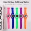 Детские мультяшные разноцветные электронные часы - Унисекс подарок для студентов