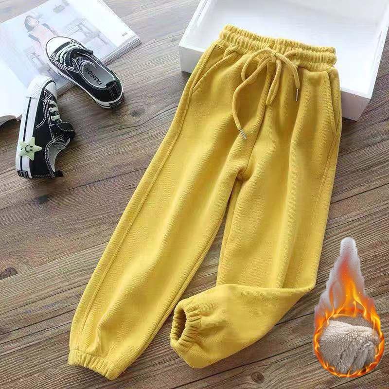 2025 Модные женские зимние теплые длинные брюки из флиса, плотные леггинсы, однотонные, больших размеров, эластичные, на шнуровке, повседневные спортивные брюки, шаровары, повседневные брюки