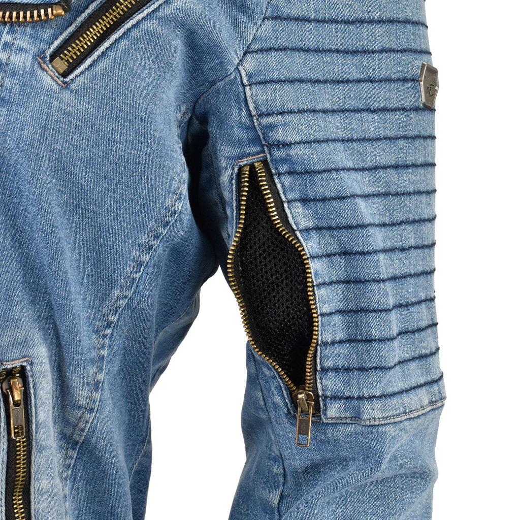 KOMINE Защитная джинсовая двойная куртка для мотоциклов, черная, XL, для осени, стандарт CE, уровень 2, стандарт CE, защитные джинсы, эластичный материал JK-154