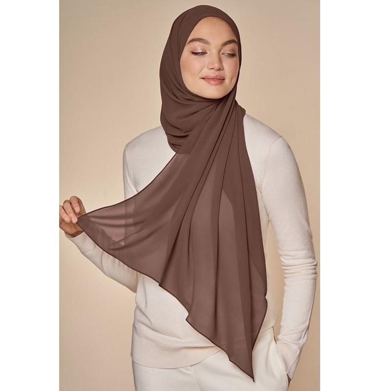 Мусульманский шифоновый хиджаб шарф женский длинный однотонный головной убор для женщин хиджабы шарфы женские мусульманские вуали джерси хиджабы