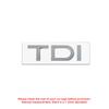 ABS Plastic Car Trunk Badge TDI Letter Emblem Sticker Center Cover For VW TDI Passat Jetta Touareg Tiguan Touran Car Accessories NG5