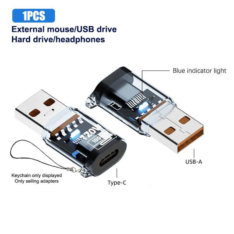 120 Вт USB на Type-C OTG Адаптер USB A Папа на Type-C Мама Кабель-Конвертер для Macbook iPhone iPad Huawei Matepad Xiaomi Ноутбуков