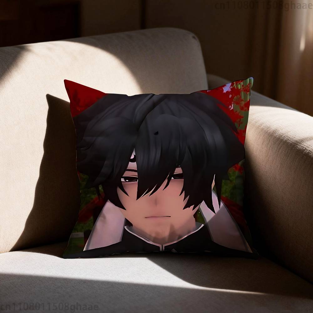 Чехол для подушки Yandere Simulator Чехол для подушки против пылевых клещей Невидимая молния шелковистый короткий плюш Чехол для диванной подушки