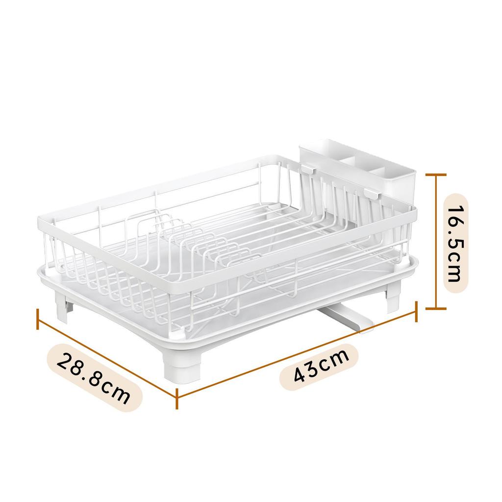 Cross-Border Draining Dish Rack: Kitchen Countertop Bowl & Dish Storage with Cutlery & Chopstick Box