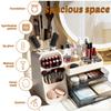 Drawer Makeup Storage Box Plastic Skincare Display Case Large Capacity Dressing Table Desktop Organizer Holder Stationery Box