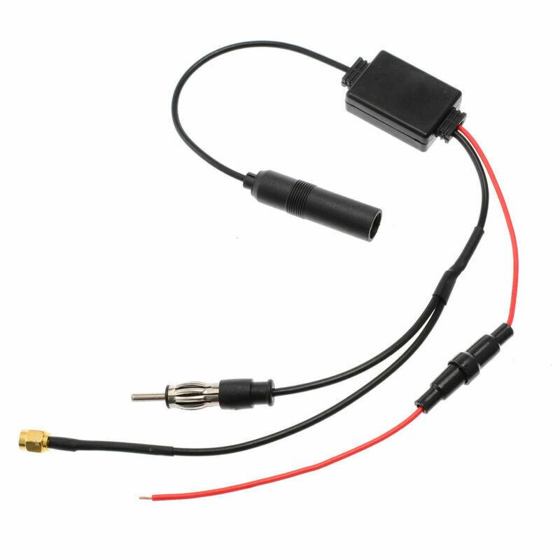 Universal Stereo Aerial DAB AM FM Radio Car Antenna Amplifier Splitter Signal AMP Booster Radio Signal AMP Amplifier Booster