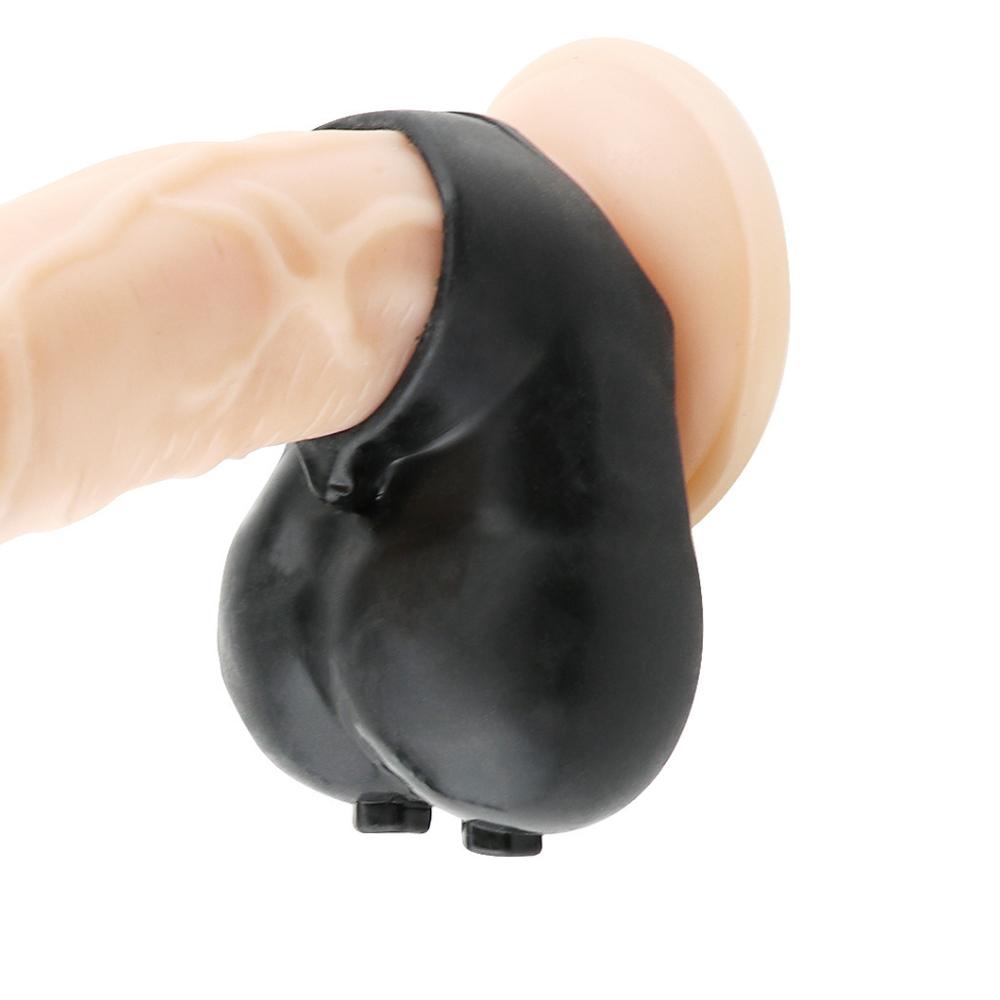 Soft Stretchable Ball Stretcher Scrotum Restraint Bag Testicle Snap Ring Delayed Ejaculation SM Passion Adult Sex Toys For