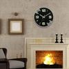 Round Luminous Wall Clock Silent Digital Clock Light Glow In The Dark Quartz Wall Clock  Home