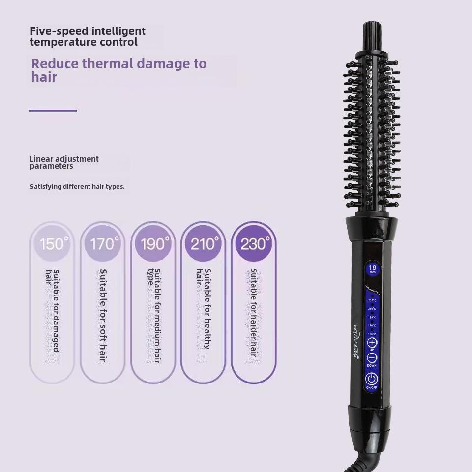 Anti-Scalding Dual-Purpose Electric Curling & Straightening Hair Comb