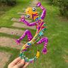 Metal Gecko Wall Decor Wall-mounted Colorful Gecko Figurine Wall Art Gecko Decoration for Garden Indoor Outdoor Decor Housewarming Gift