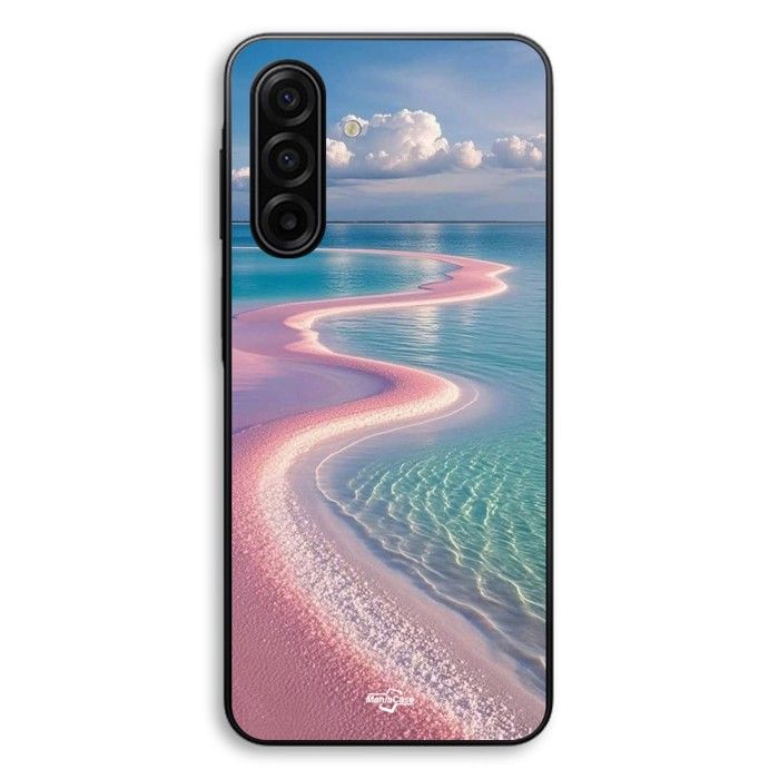 Coque de téléphone - MANIACASE - Samsung Galaxy A17 - Souple - Silicone TPU - Océan et sable de paradis