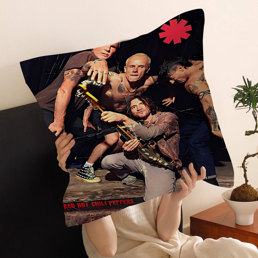 Популярная рок-группа Red Hot Chili Peppers Музыкальный альбом Обложка Подушка Чехол для подушки Дизайн Чехол для подушки Декор Праздничный Декораци