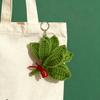 Yousheng Woven Keychain Handmade Pomelo Leaf Design Lucky Charm Keychain Hand-Crocheting Decorative Pendant Car Backpack Accessories