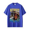 Графическая футболка рэпера The Notorious B.I.G. Футболка с принтом Бигги Смоллса Унисекс Женская Хип-Хоп Винтажная Оверсайз Футболка с коротким рукавом