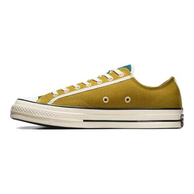 Chuck 70 Ox Hidden Trail Круглый носок Удобные Прочные Низкие парусиновые кеды Унисекс Желтый A05627C