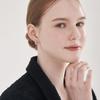 Ювелирные изделия ELLE Позолоченные серьги 14 карат в форме капли воды с кубическим цирконием, застежка-кнопка ELGPEE548