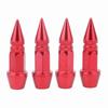 4Pcs Aluminum Alloy Spike Wheel Tire Valve Stem Car Truck Air Dust Caps Covers Red