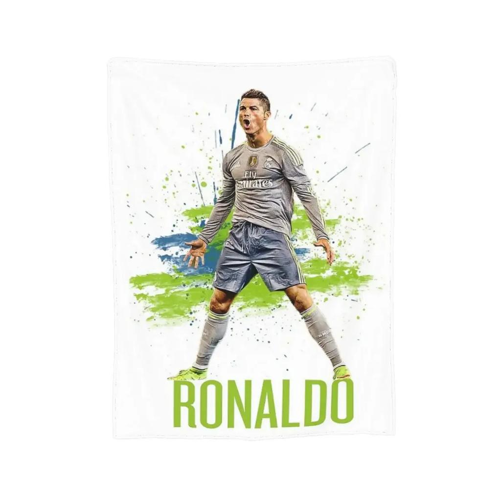CR7 Cristiano Blanket Soft Warm Flannel Throw Blanket Bedspread for Bed Living Room Picnic Travel Home Sofa
