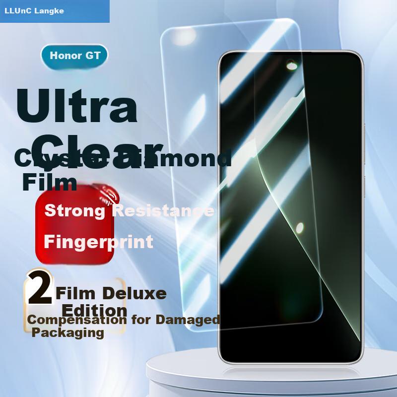 2-Pack Tempered Glass Screen Protector for Honor GT, Full Coverage Ultra-Clear Anti-Fingerprint Shatterproof Wear-Resistant Non-Obstructive Phone Film