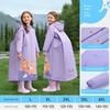 Children's Raincoat for Primary School Students, Boys and Girls, Full-Body Waterproof, Rainstorm-Proof, Outdoor Use with Backpack Space, Thickened