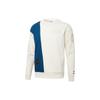 Puma Colorblock Logo Crewneck Sweatshirt Unisex Tops White 537008-65