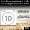 Fender Струны для электрогитары Super 250 гитарные никелированные шарики 250RH струны, сталь, конец, .010-.052